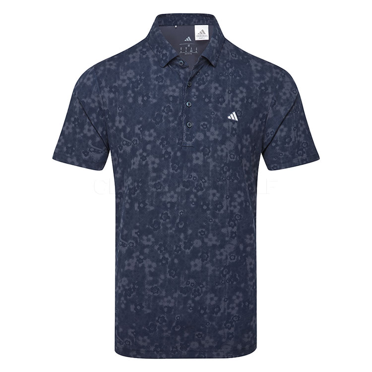 adidas Ultimate365+ Butterspun Mighty Blossom Golf Polo Shirt Collegiate Navy KU1175