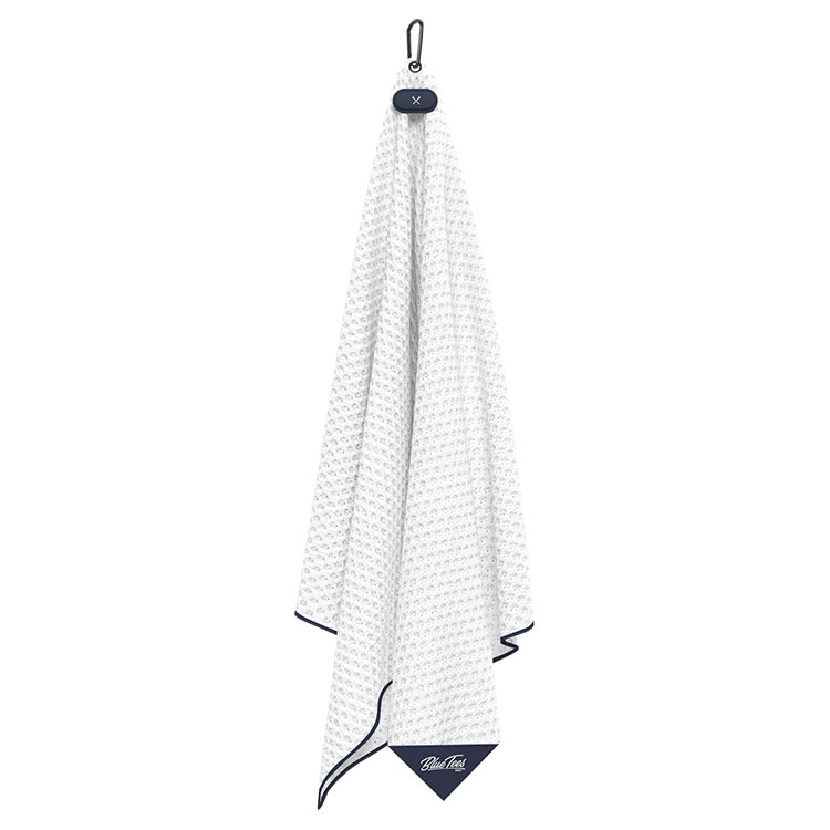 Blue Tees Magnetic Caddy Golf Towel White BTCTWN