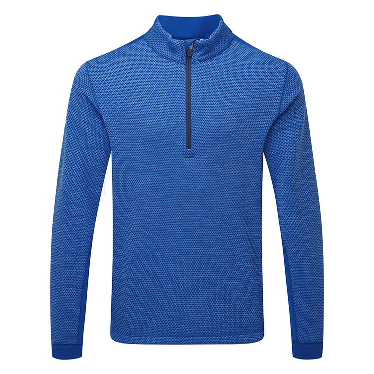 Callaway Hex 1/4 Zip Golf Sweater Galaxy Blue Heather CGKFD040-448