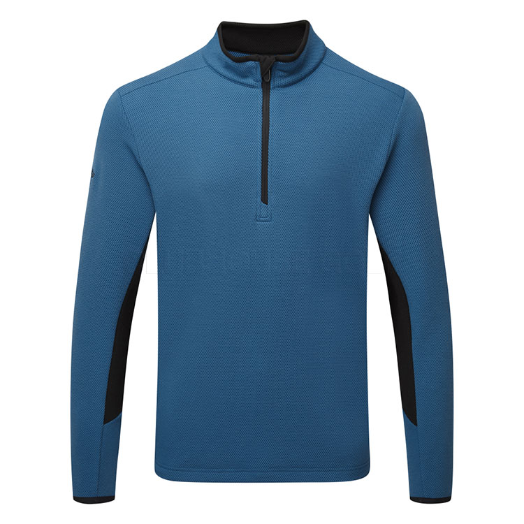 Callaway Blocked 1/4 Zip Golf Sweater Blue Sapphire CGKFF0F8-415