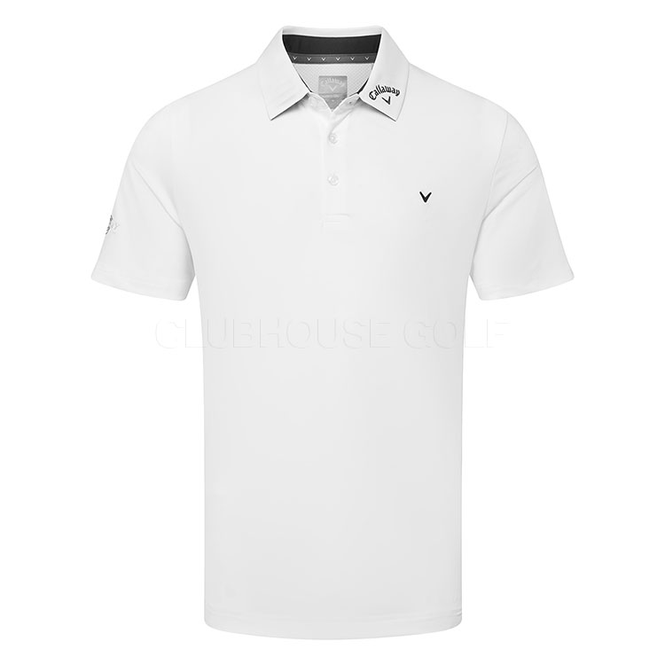 Callaway 3 Chev Odyssey Golf Polo Shirt Bright White CGKSE062-100