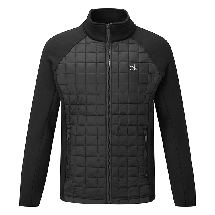 Calvin Klein Square Padded Golf Wind Jacket Black - Clubhouse Golf