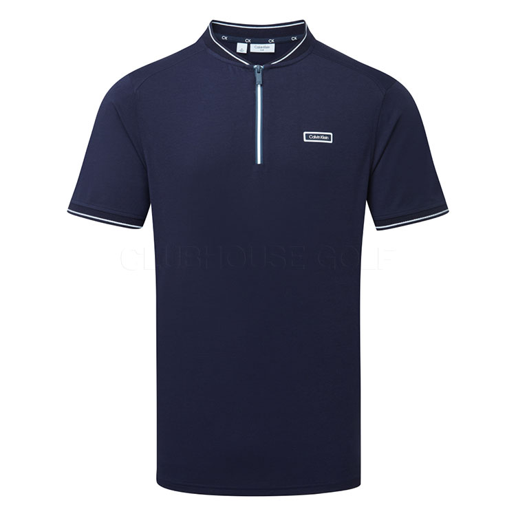 Calvin Klein Denton Blade Golf Polo Shirt Navy CKMS25944