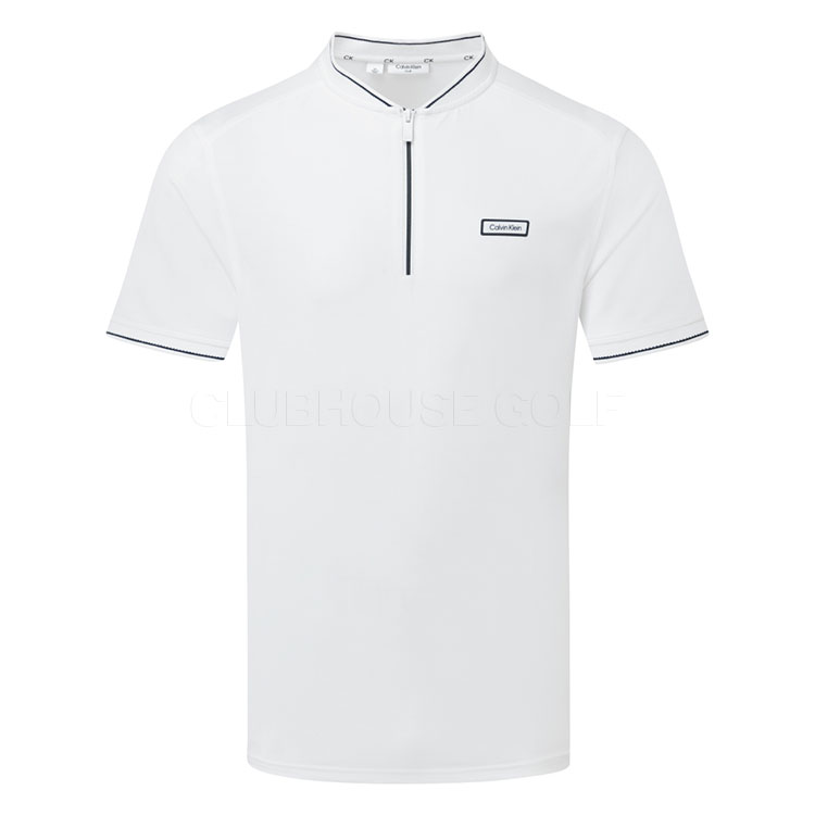 Calvin Klein Denton Blade Golf Polo Shirt White CKMS25944
