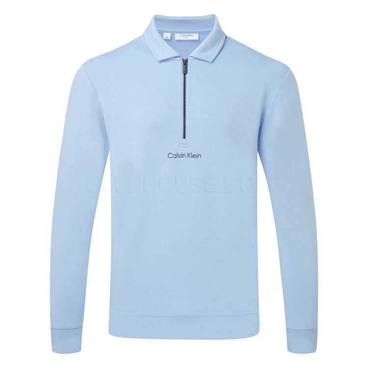 Calvin Klein Rossmore Collared 1/2 Zip Golf Sweater Blue Bell CKMS26159
