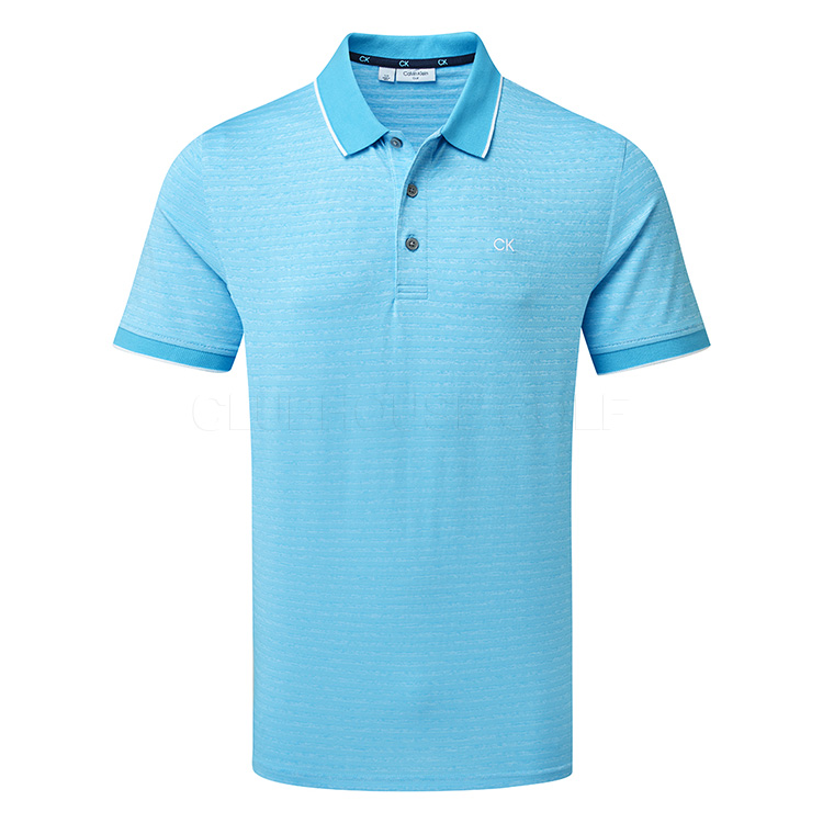 Calvin Klein Sudbury Golf Polo Shirt Boy Blue Marl CKMS23748