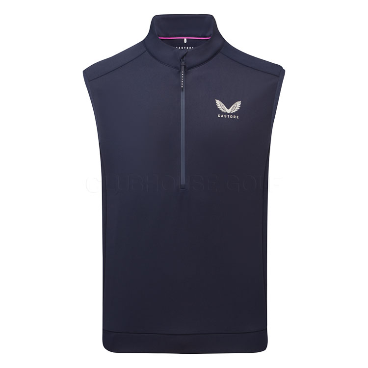 Castore Flex 1/2 Zip Golf Sleeveless Sweater Navy/Alloy MLM00040CAS-E014