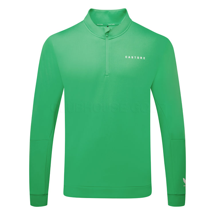 Castore Flex 1/4 Zip Golf Sweater Jade Green/White MLM00010CAS-091