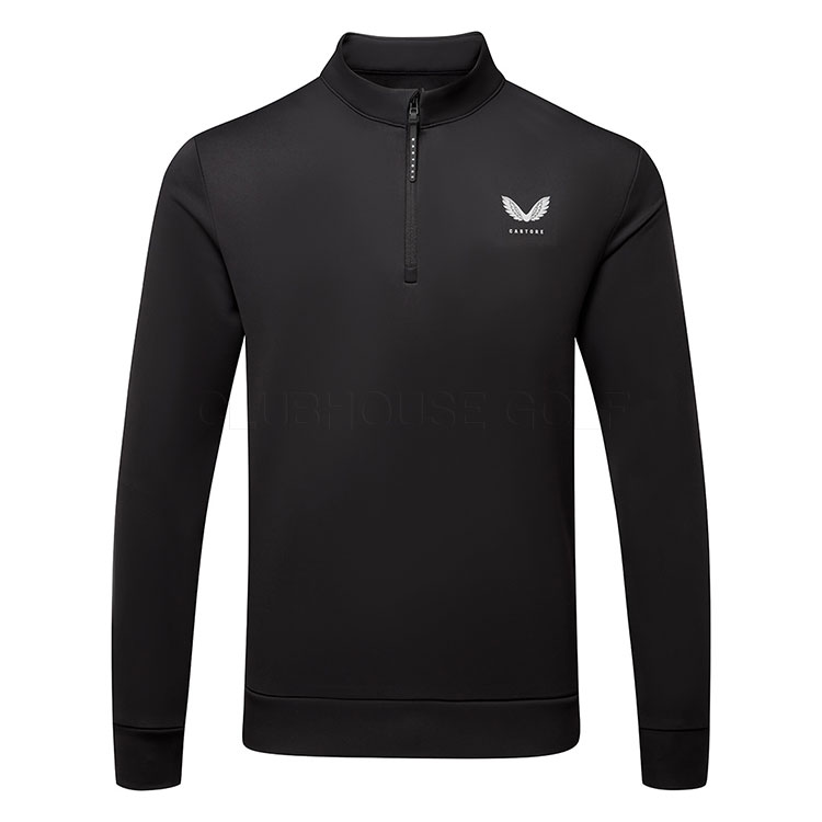 Castore Classic 1/4 Zip Golf Sweater Black GMC40686-001