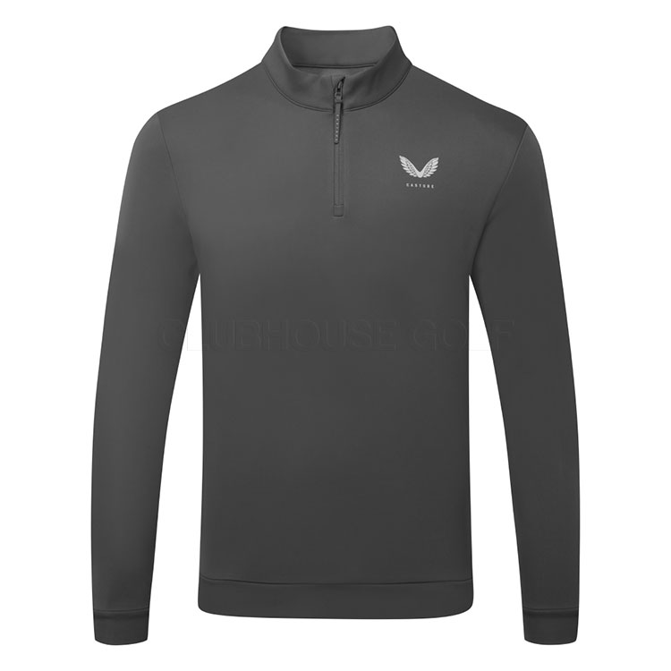 Castore Classic 1/4 Zip Golf Sweater Gunmetal/Mid Grey GMC40686-118
