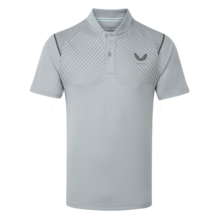 Castore Pinnacle LVS Engineered Knit Golf Polo Shirt Mid Grey/Gunmetal GME30991-128