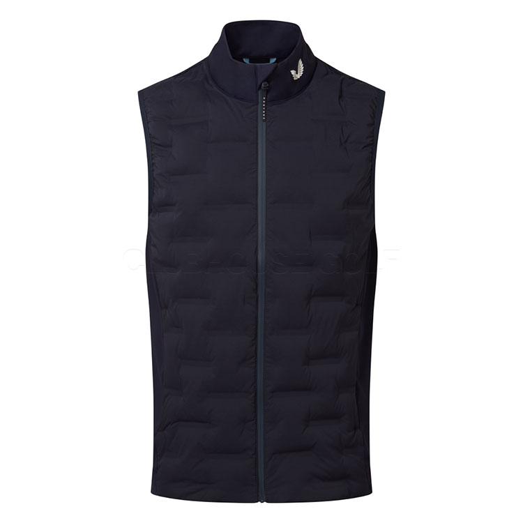 Castore Pinnacle Lightweight Hybrid Thermal Golf Wind Vest Midnight Navy/White GMC50683-021