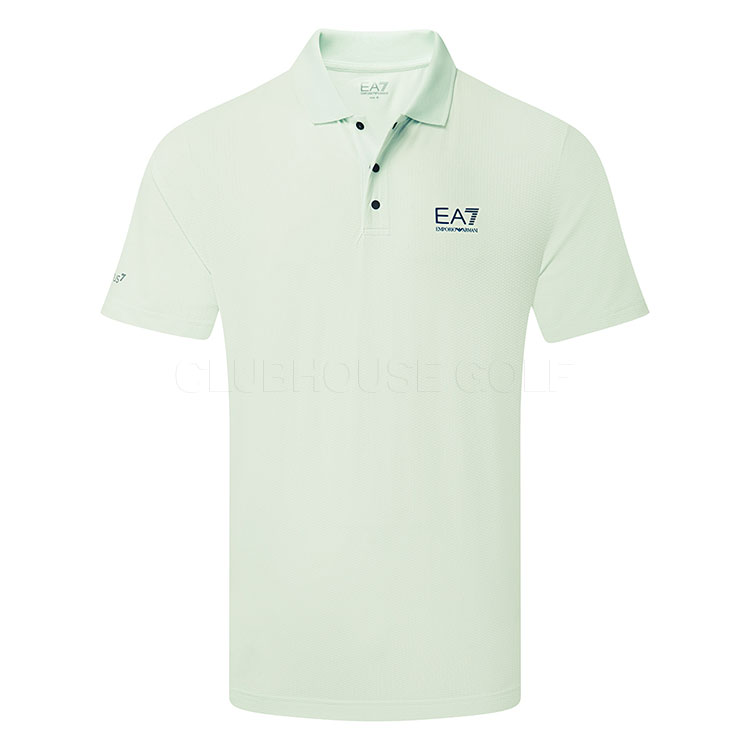 Emporio Armani Pro Colourblock Golf Polo Shirt Pale Blue 7M000168-U9060