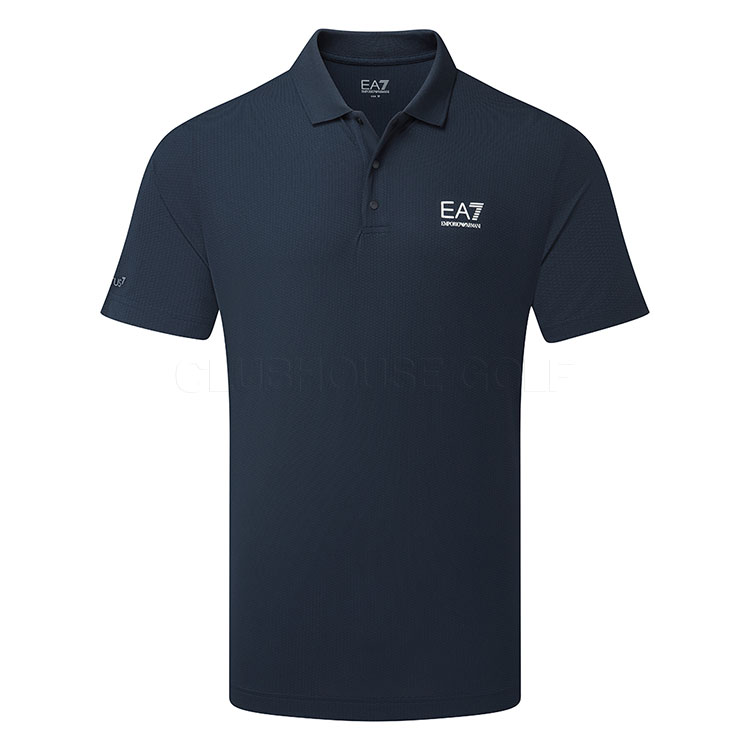 Emporio Armani Pro Colourblock Golf Polo Shirt Armani Blue 7M000168-UB102