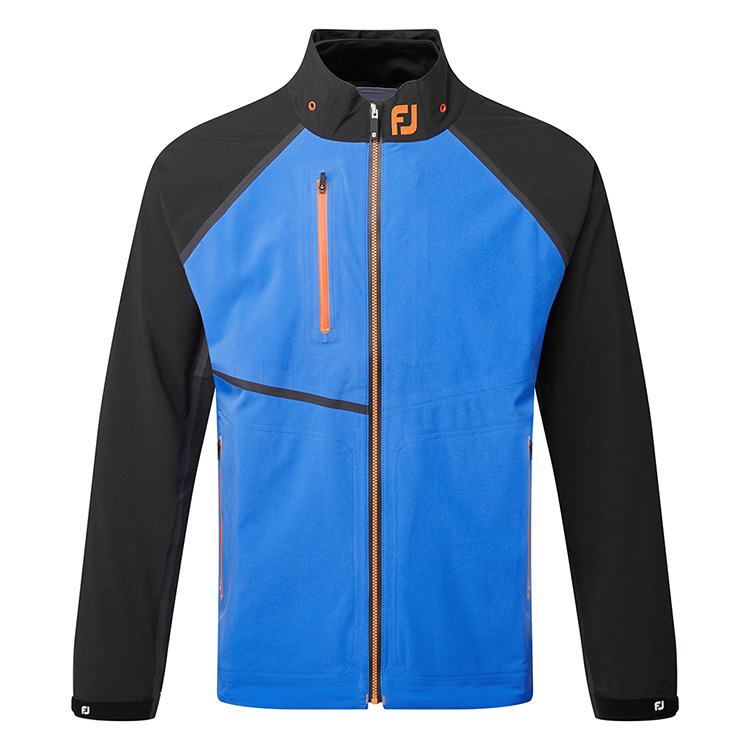 FootJoy HydroTour Waterproof Golf Jacket Sapphire/Black/Orange 87972