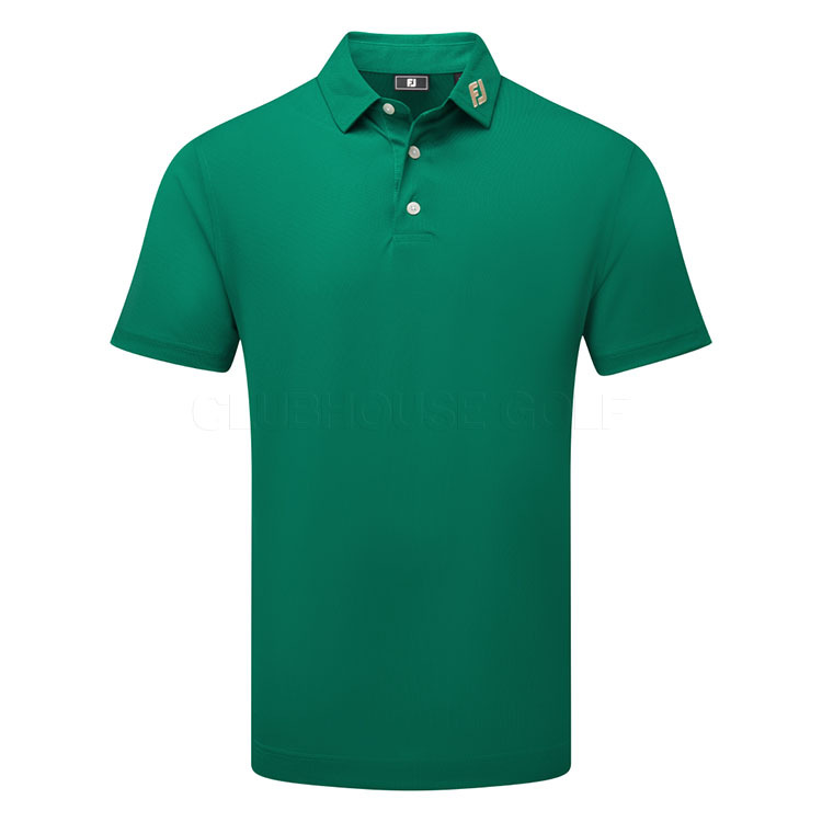 FootJoy Stretch Pique Solid Golf Polo Shirt Field Green 39290