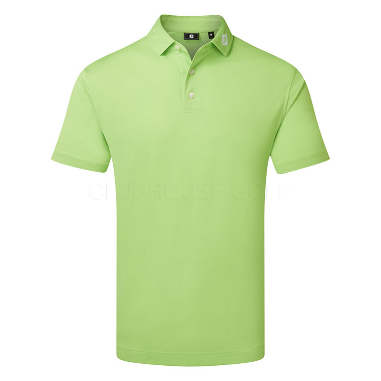 FootJoy Stretch Pique Solid Golf Polo Shirt Lime 91818