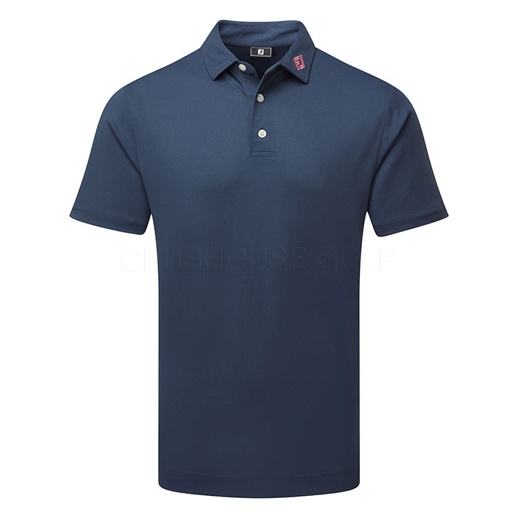FootJoy Stretch Pique Solid Golf Polo Shirt Dark Denim 34077