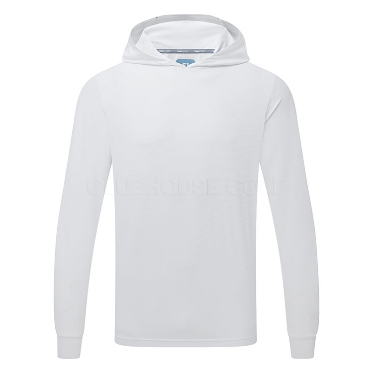 FootJoy TempoSeries Blocked Sun Golf Hoodie White/Flint 34122