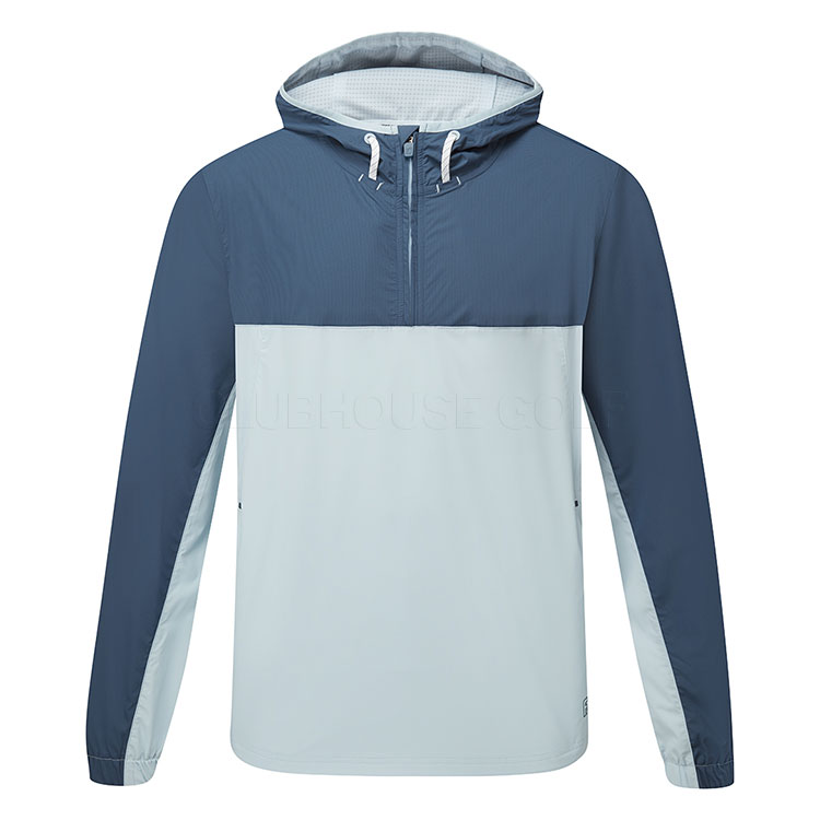FootJoy TempoSeries Hooded Golf Wind Jacket Dark Denim/Skyway 34114