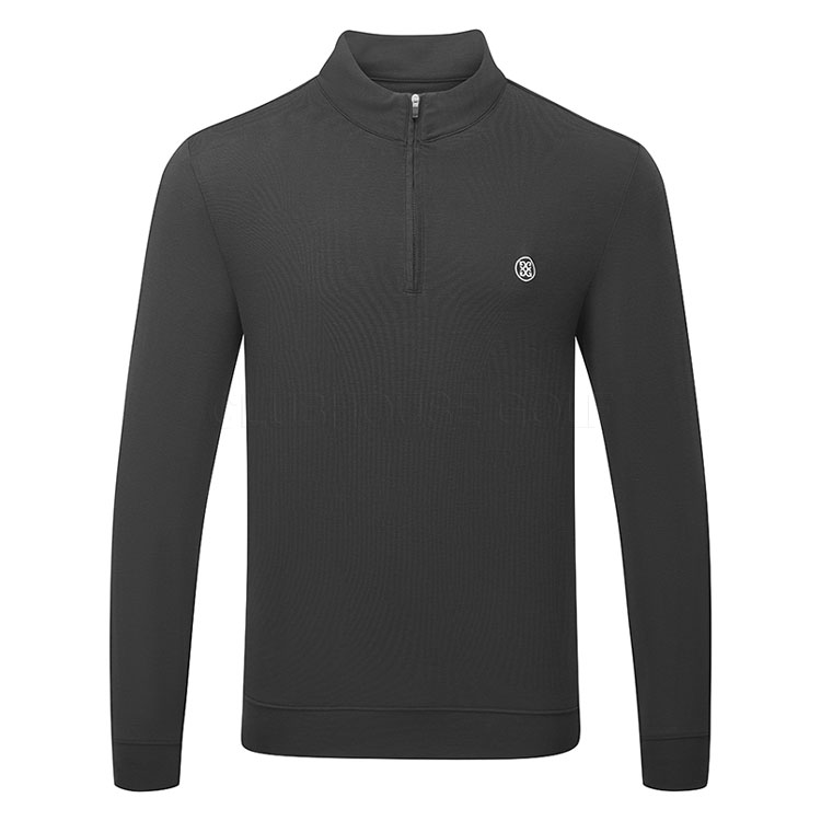 G/FORE Luxe Mid 1/4 Zip Golf Sweater Onyx GMM000049-ONYX