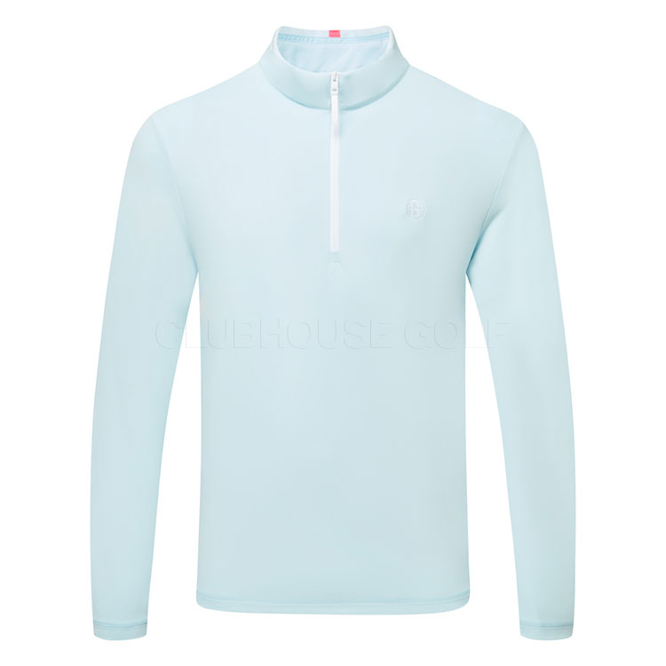 G/FORE Brushed Back Tech 1/4 Zip Golf Sweater Daybreak GMM000035-DAY