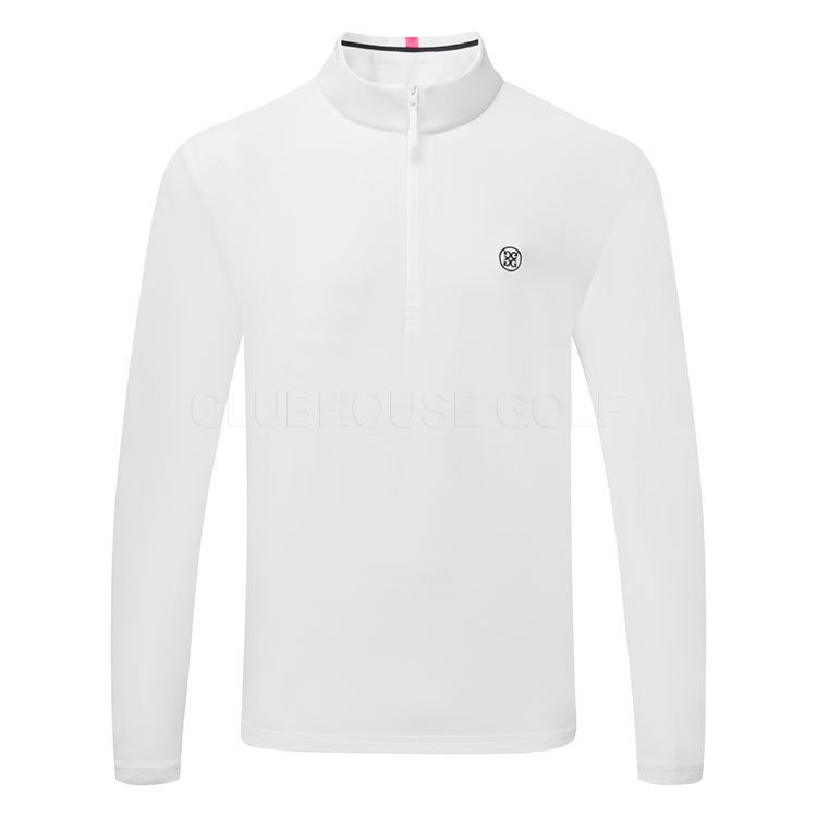 G/FORE Brushed Back Tech 1/4 Zip Golf Sweater Snow GMM000035-SNO