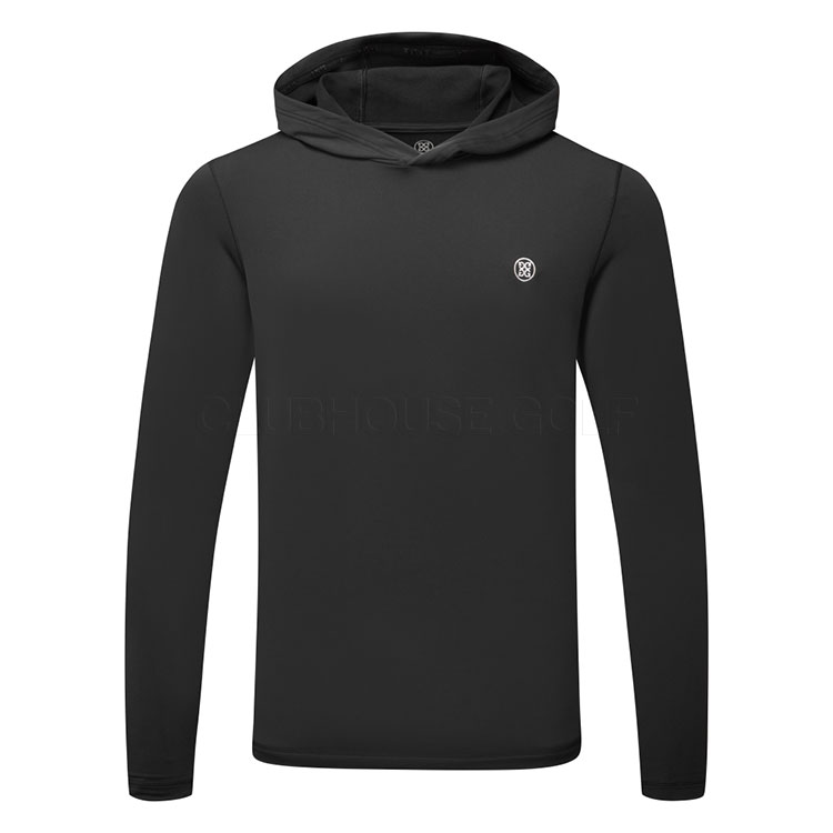 G/FORE Brushed Back Tech Golf Hoodie Onyx GMM000035-SNO