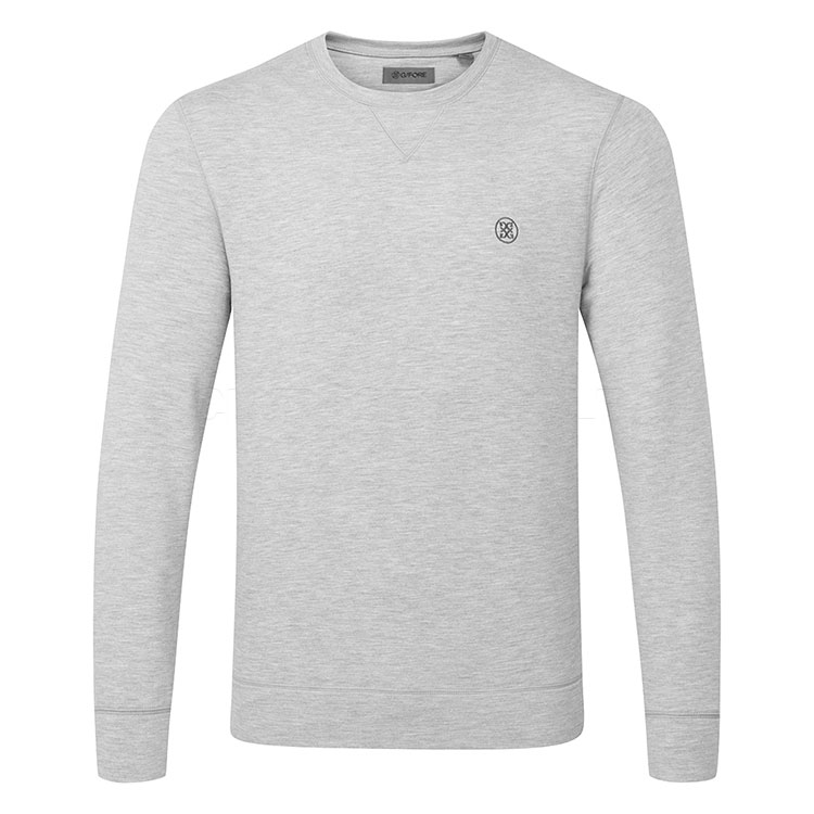 G/FORE Lightweight Terry Crewneck Golf Sweater Nimbus Melange GMM000073-NIMBM