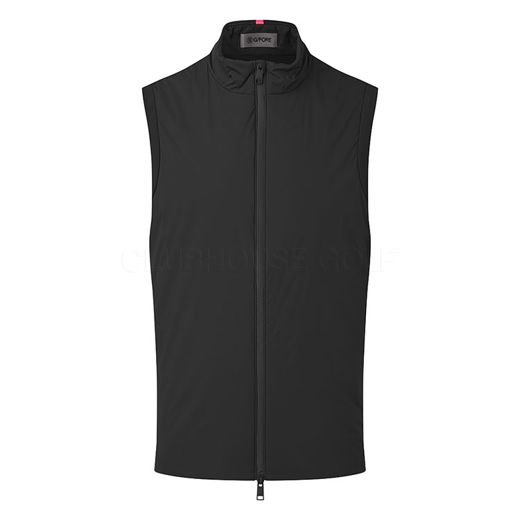 G/FORE The Maverick Hybrid Stretch Golf Wind Vest Onyx GMO000021-ONY