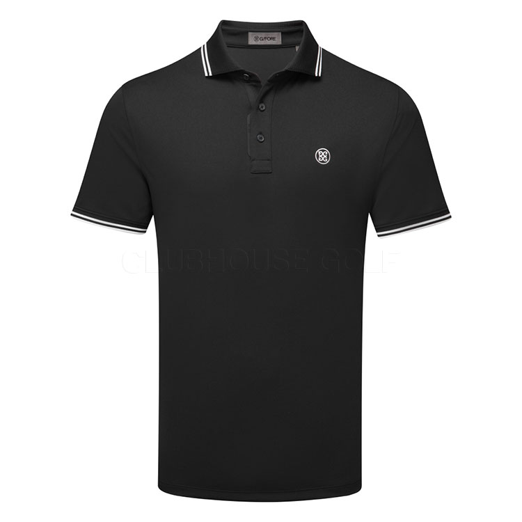 G/FORE Tux Performance Pique Golf Polo Shirt Onyx GMP000093-ONY