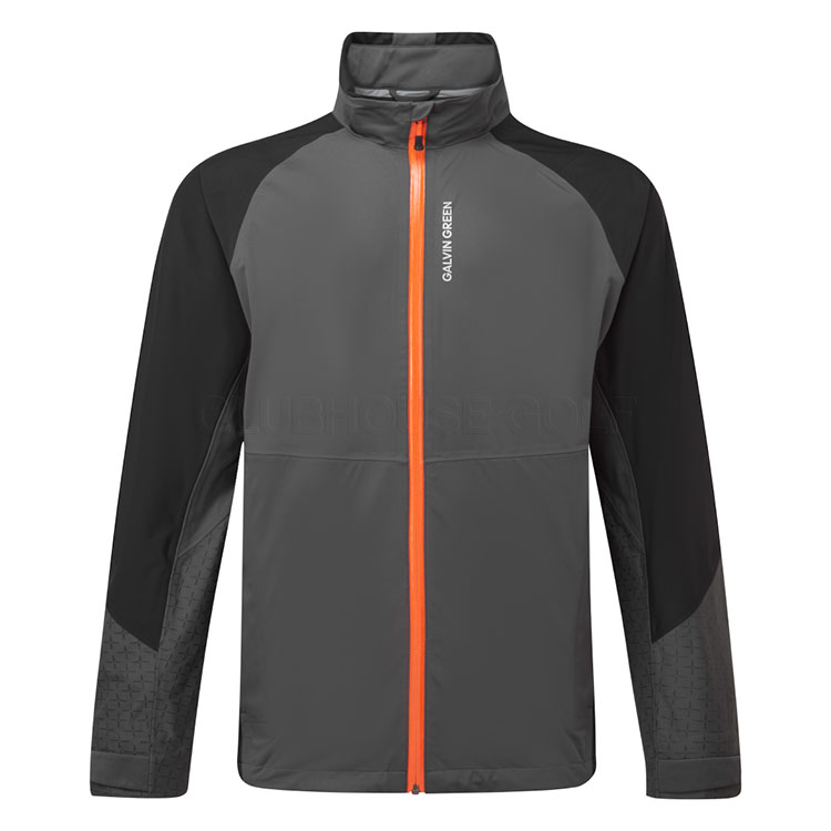 Galvin Green Alonzo Waterproof Golf Jacket Black/Forged Iron/White A01000739649