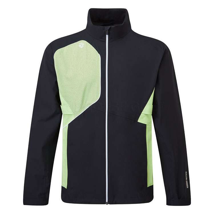 Galvin Green Ames Waterproof Golf Jacket Black/Fresh Green A01000418810