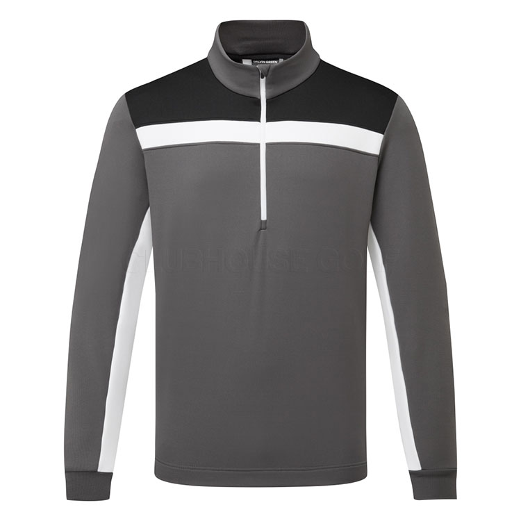 Galvin Green Dean Insula Golf Pullover Forged Iron/Black C01000849237