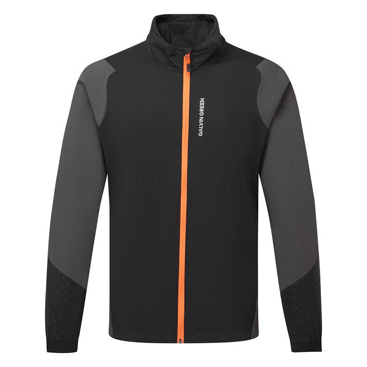 Galvin Green Leandro Interface-1 Golf Wind Jacket Black/Forged Iron/White B01000559366