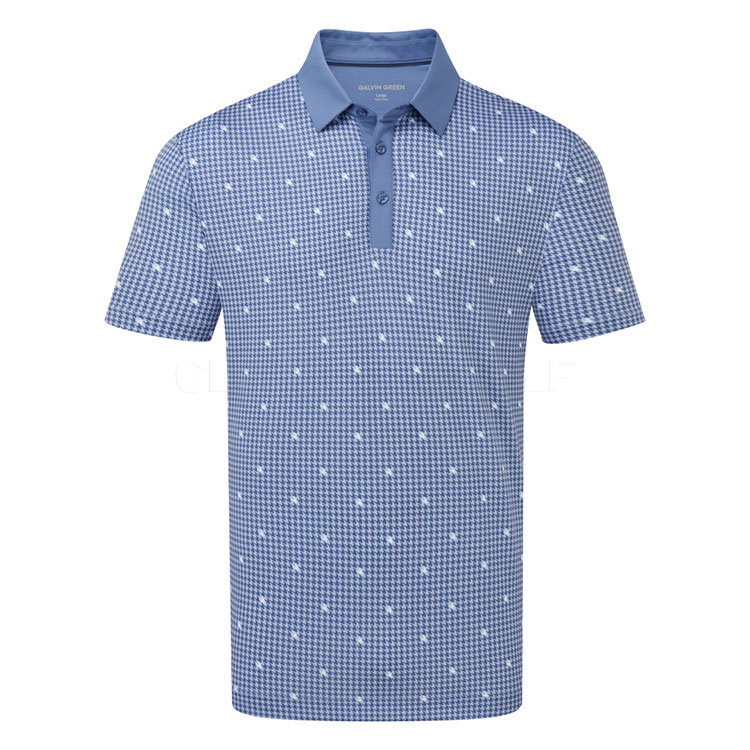 Galvin Green Marley Golf Polo Shirt Moonlight Blue/White D01001168839