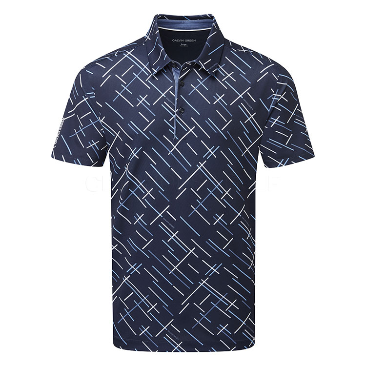 Galvin Green Mathias Golf Polo Shirt Navy/Moonlight Blue D01000948811