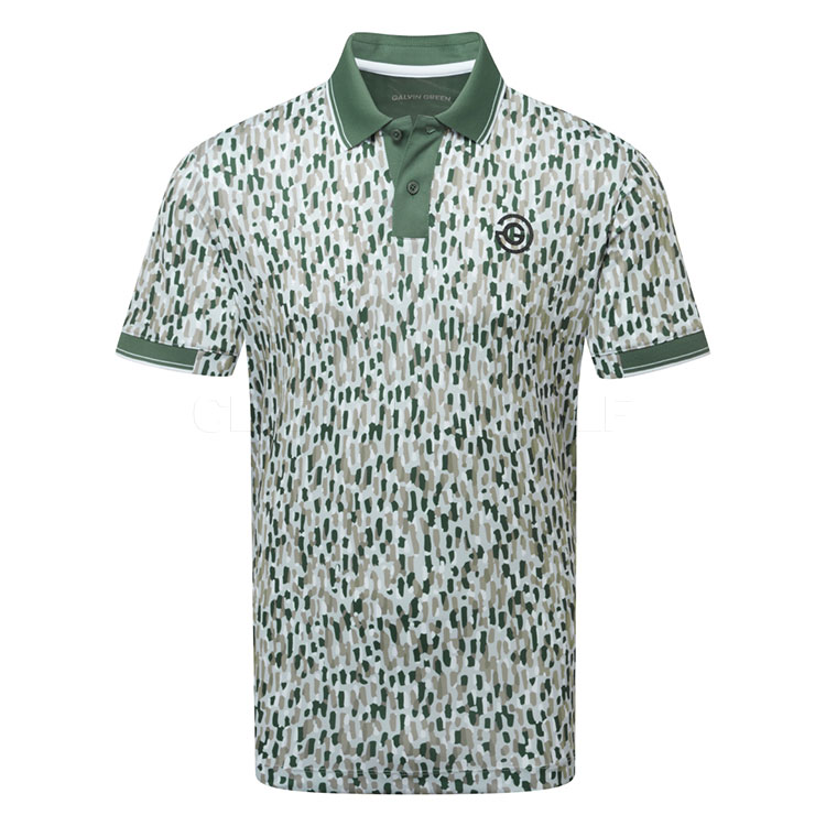 Galvin Green Concept Memphis Golf Polo Shirt Abbey Stone/Duck Green D01001078819