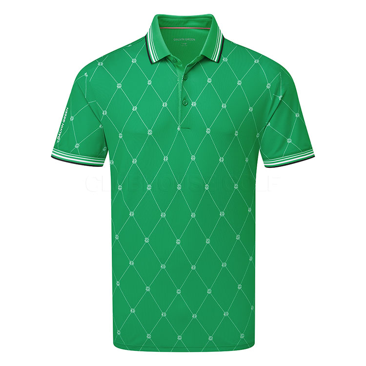 Galvin Green Miguel Golf Polo Shirt Golf Green/White D01001008836