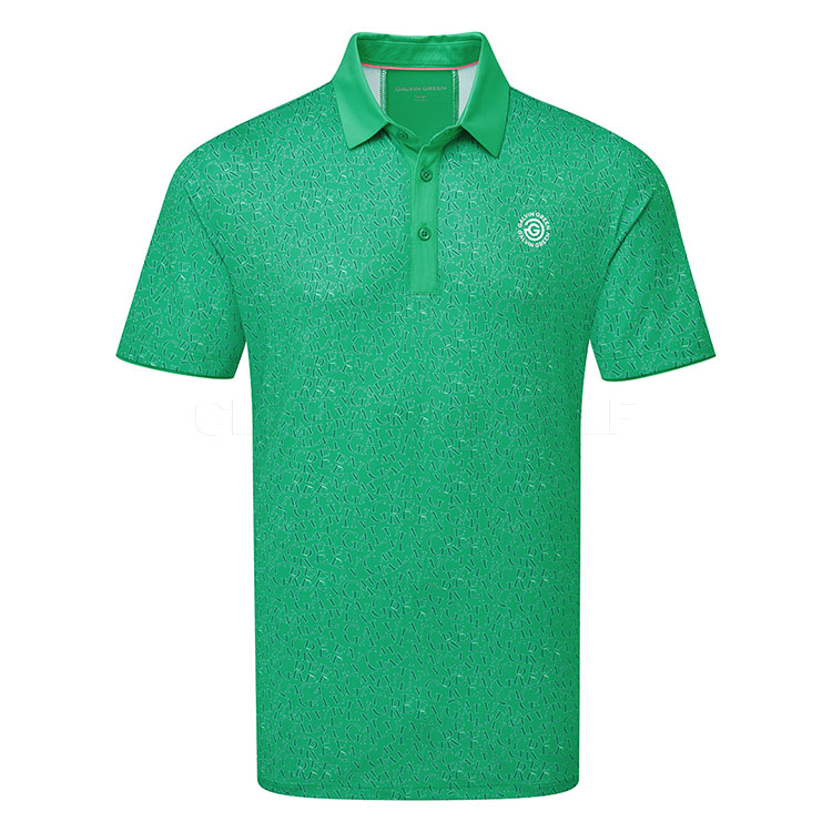 Galvin Green Milton Golf Polo Shirt Golf Green/White D01001018836