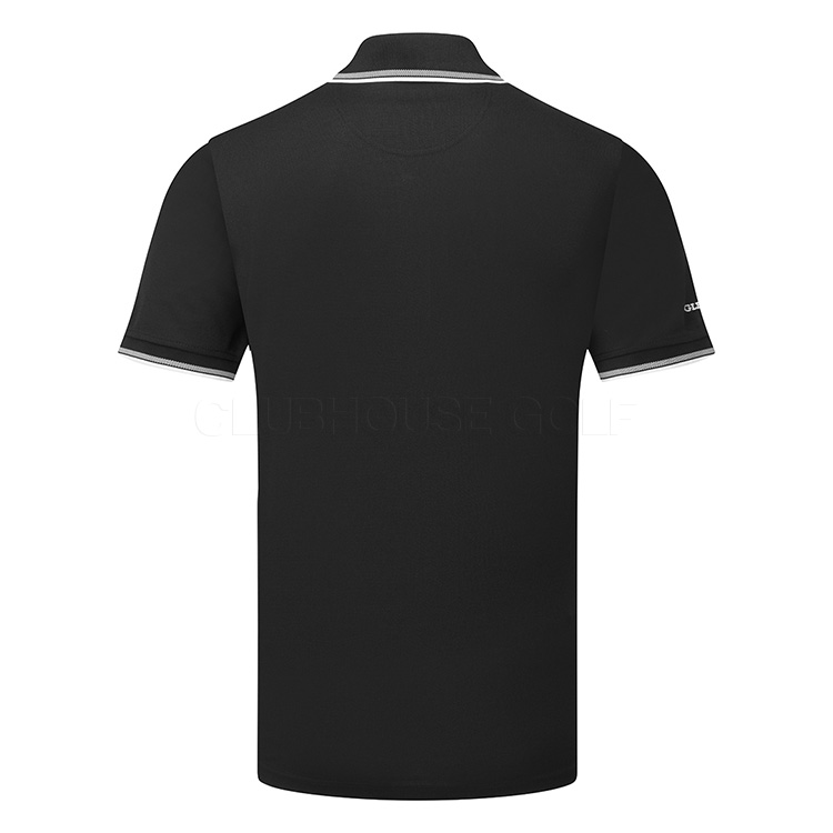 Glenmuir Ethan Golf Polo Shirt Black/White Clubhouse Golf