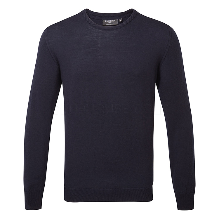 Glenmuir Knox Crew Neck Merino Golf Sweater Navy KM7616CN-KNO