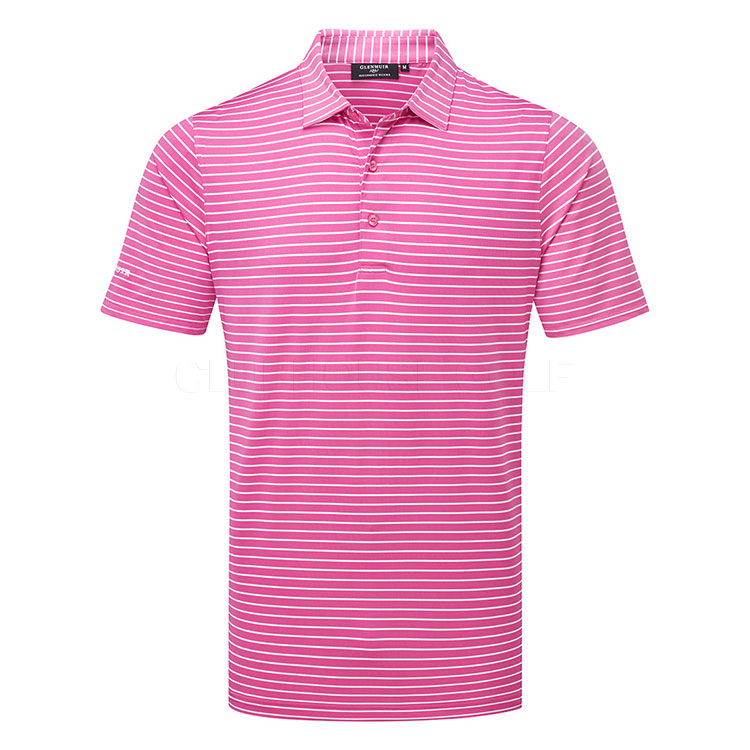 Bright pink golf shirt sale
