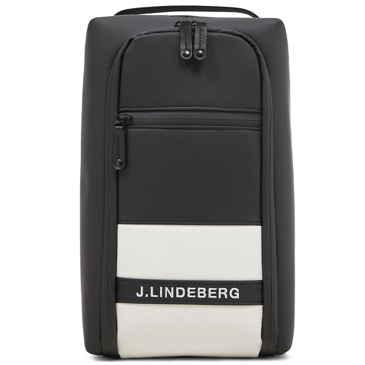 J.Lindeberg Golf Shoe Bag Black/White GMAC05665-9999