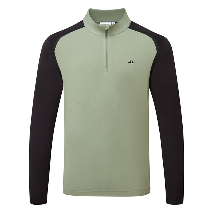 J.Lindeberg Blake 1/4 Zip Golf Sweater Hedge Green GMJS14689-M286