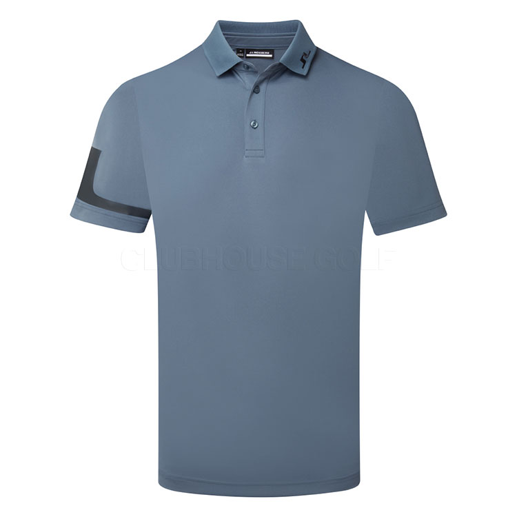 J.Lindeberg Heath Golf Polo Shirt Vintage Indigo GMJT14371-O319