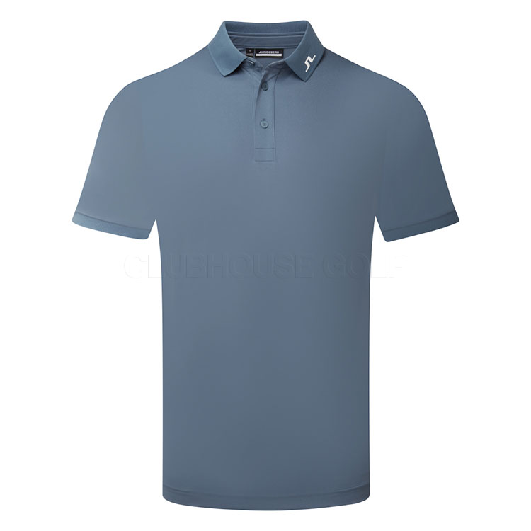 J.Lindeberg KV Golf Polo Shirt Vintage Indigo/White GMJT13040-O319