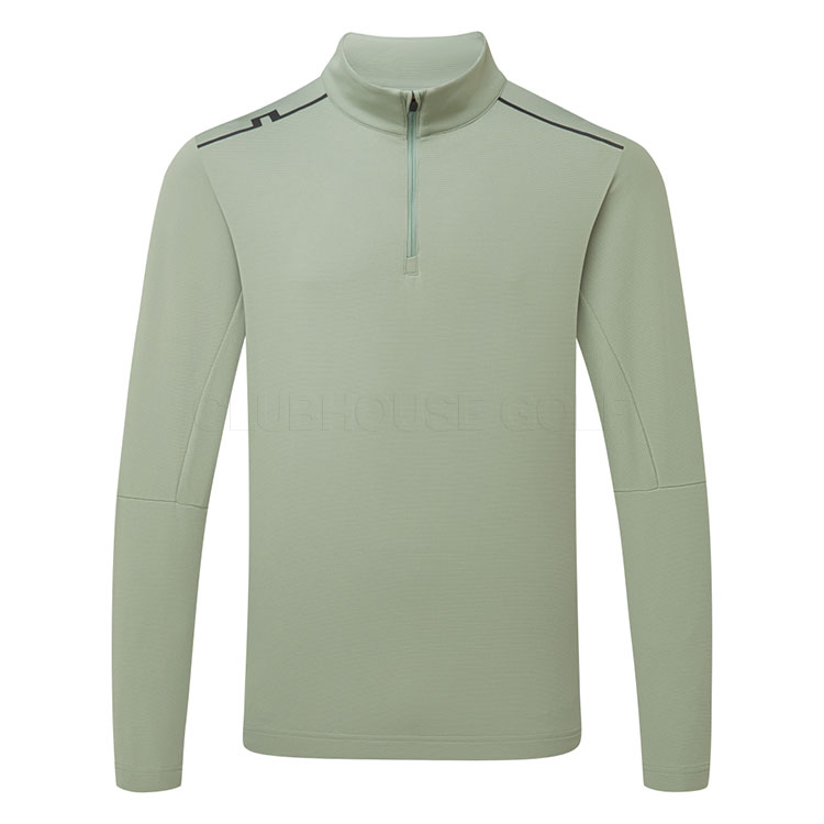 J.Lindeberg Leon 1/4 Zip Golf Sweater Hedge Green GMJS14697-M286