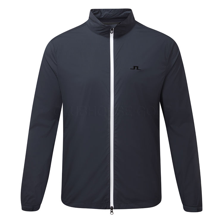 J.Lindeberg Ash Light Packable Golf Wind Jacket JL Navy/White GMOW11973-6855