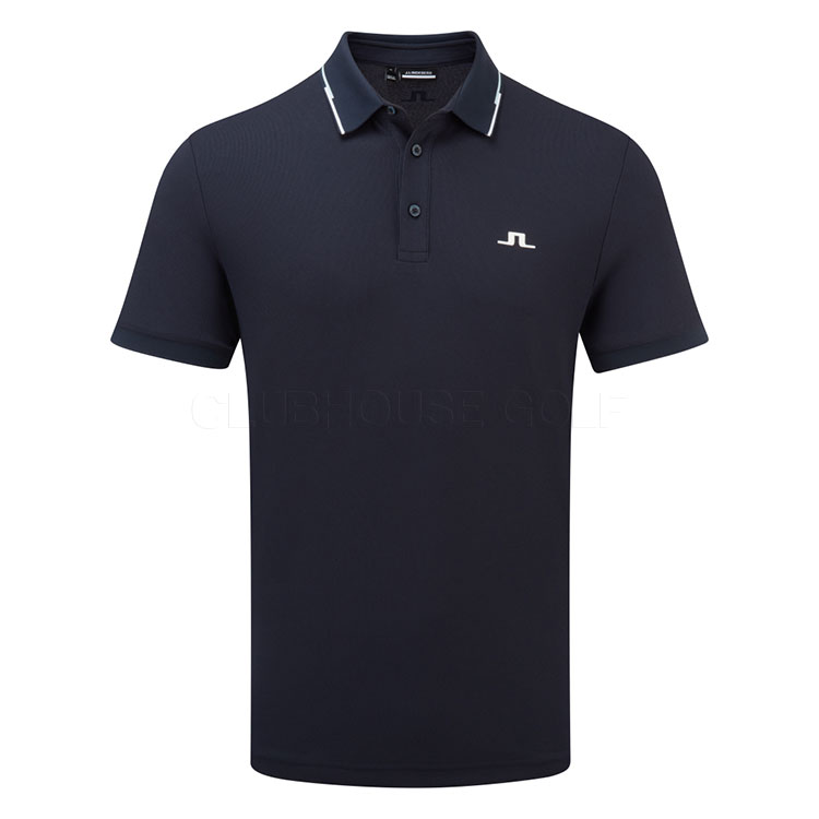 J.Lindeberg Ben Golf Polo Shirt Winter Sky/White/JL Navy GMJT14171-O072